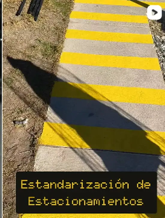 Demarcación peatonal de Comercial VLESS